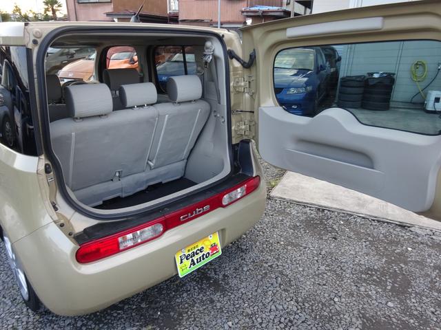 キューブ １５Ｘ　Ｖセレクション　平成２１年式車検令和８年２月走行１６０５００キロタイミングチェーンＣＶＴスマートキーオートエアコンパワステフル装備ＥＴＣ純正ＳＤナビフルセグＴＶＵＳＢ接続音楽録音車高調ローダウンヒッチメンバー現状販売（16枚目）