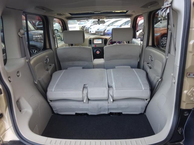 キューブ １５Ｘ　Ｖセレクション　平成２１年式車検令和８年２月走行１６０５００キロタイミングチェーンＣＶＴスマートキーオートエアコンパワステフル装備ＥＴＣ純正ＳＤナビフルセグＴＶＵＳＢ接続音楽録音車高調ローダウンヒッチメンバー現状販売（19枚目）