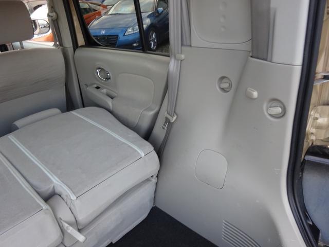 キューブ １５Ｘ　Ｖセレクション　平成２１年式車検令和８年２月走行１６０５００キロタイミングチェーンＣＶＴスマートキーオートエアコンパワステフル装備ＥＴＣ純正ＳＤナビフルセグＴＶＵＳＢ接続音楽録音車高調ローダウンヒッチメンバー現状販売（22枚目）