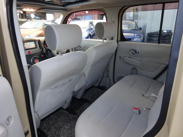 キューブ １５Ｘ　Ｖセレクション　平成２１年式車検令和８年２月走行１６０５００キロタイミングチェーンＣＶＴスマートキーオートエアコンパワステフル装備ＥＴＣ純正ＳＤナビフルセグＴＶＵＳＢ接続音楽録音車高調ローダウンヒッチメンバー現状販売（28枚目）