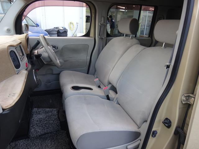 キューブ １５Ｘ　Ｖセレクション　平成２１年式車検令和８年２月走行１６０５００キロタイミングチェーンＣＶＴスマートキーオートエアコンパワステフル装備ＥＴＣ純正ＳＤナビフルセグＴＶＵＳＢ接続音楽録音車高調ローダウンヒッチメンバー現状販売（30枚目）