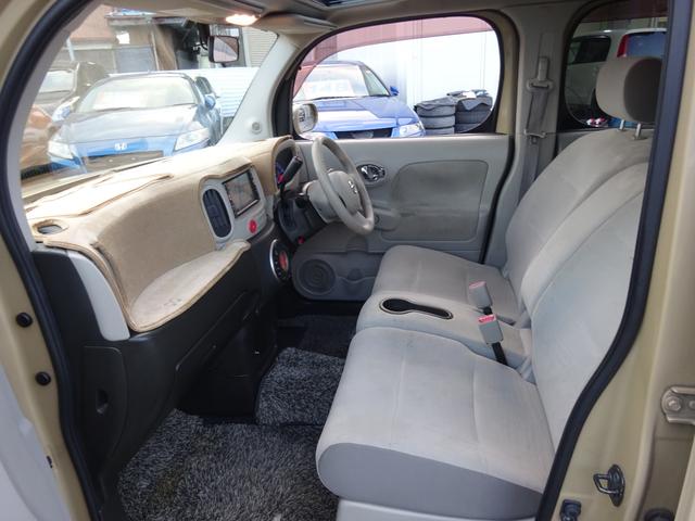 キューブ １５Ｘ　Ｖセレクション　平成２１年式車検令和８年２月走行１６０５００キロタイミングチェーンＣＶＴスマートキーオートエアコンパワステフル装備ＥＴＣ純正ＳＤナビフルセグＴＶＵＳＢ接続音楽録音車高調ローダウンヒッチメンバー現状販売（31枚目）