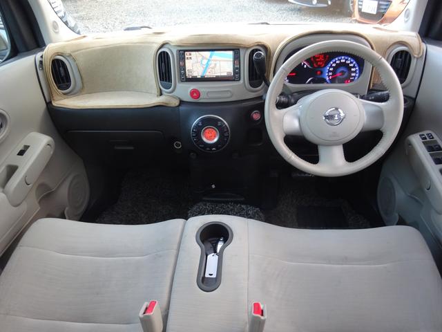 キューブ １５Ｘ　Ｖセレクション　平成２１年式車検令和８年２月走行１６０５００キロタイミングチェーンＣＶＴスマートキーオートエアコンパワステフル装備ＥＴＣ純正ＳＤナビフルセグＴＶＵＳＢ接続音楽録音車高調ローダウンヒッチメンバー現状販売（38枚目）