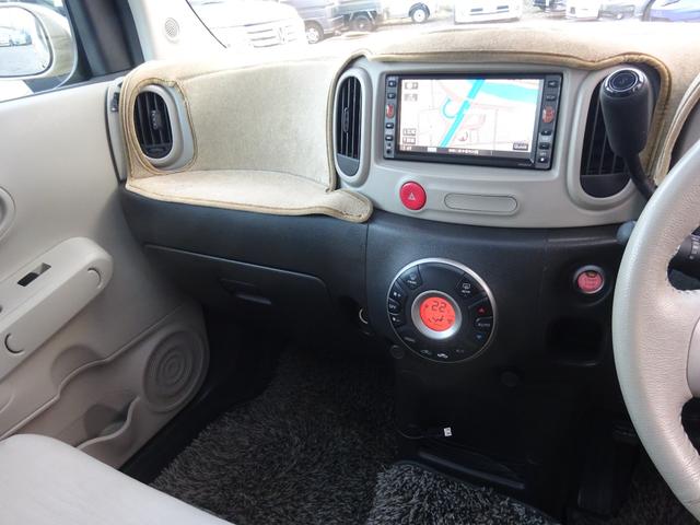 キューブ １５Ｘ　Ｖセレクション　平成２１年式車検令和８年２月走行１６０５００キロタイミングチェーンＣＶＴスマートキーオートエアコンパワステフル装備ＥＴＣ純正ＳＤナビフルセグＴＶＵＳＢ接続音楽録音車高調ローダウンヒッチメンバー現状販売（39枚目）