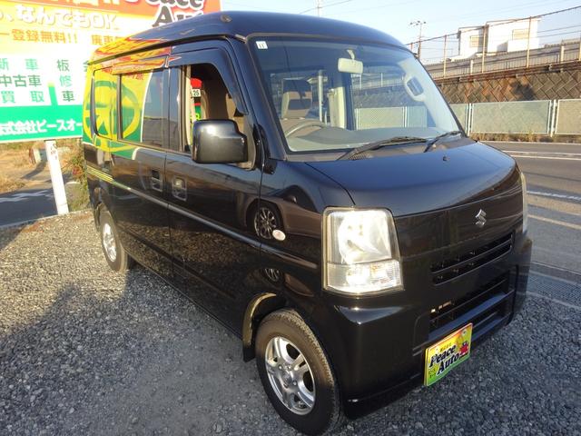 エブリイ ジョインターボ　平成２４年式車検令和８年１１月走行１３１１００キロタイミングチェーン４速ＡＴターボキーレスエアコンパワステフル装備ＥＴＣプライバシーガラス電動格納ミラーハイルーフ社外１２インチアルミ（5枚目）