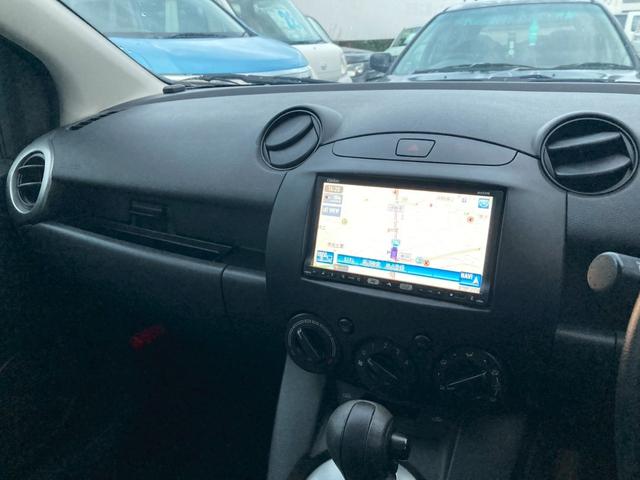 デミオ １３Ｃ　ナビ　バックカメラ　地デジ　ＥＴＣ　タイミングチェーン　修復歴無し　ミュージックサーバー　ＣＤ　インパネ４ＡＴ　電格ミラー　エアコン　パワステ　パワーウィンドウ　ＡＢＳ　運転席・助手席エアバッグ（10枚目）