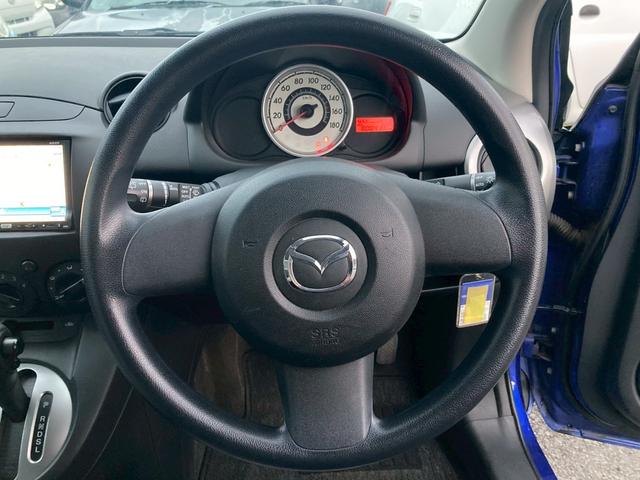 デミオ １３Ｃ　ナビ　バックカメラ　地デジ　ＥＴＣ　タイミングチェーン　修復歴無し　ミュージックサーバー　ＣＤ　インパネ４ＡＴ　電格ミラー　エアコン　パワステ　パワーウィンドウ　ＡＢＳ　運転席・助手席エアバッグ（12枚目）