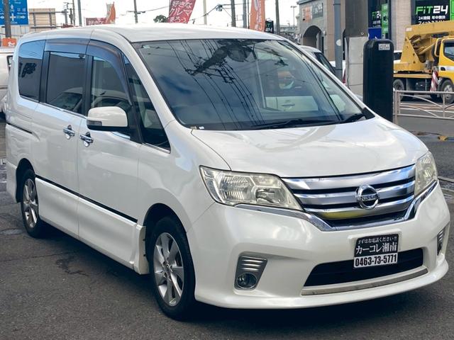 セレナ ハイウェイスター　ドラレコ　フリップダウンモニター　ナビ　ブルートゥース　バックカメラ　フルセグＴＶ　両側電動スライド　２０２３年製造タイヤ　ＥＴＣ　スマートキー２本　修復歴無し　タイミングチェーン　ＣＤ　ＤＶＤ再生（3枚目）