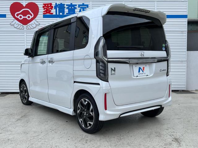 Ｎ－ＢＯＸカスタム Ｇ・Ｌターボホンダセンシング　純正８型ナビ　両側電動ドア　衝突軽減　アダプティブクルーズ　バックカメラ　前後ドラレコ　ｂｌｕｅｔｏｏｔｈ接続　ＥＴＣ　ハーフレザーシート　パドルシフト　純正１５インチＡＷ　ＬＥＤヘッド（26枚目）