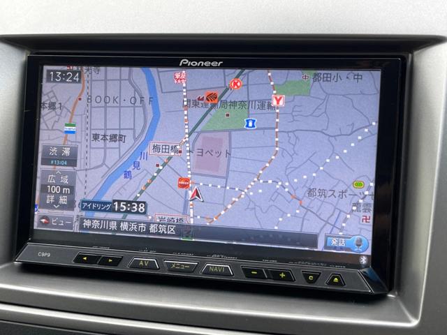 MPV 23S 両側電動ドア 純正SDナビ 後席モニター 禁煙車 スマートキー HIDヘッド ETC オートライト デュアルエアコン 純正17インチアルミ リアエアコン Bluetooth CD DVD再生 地デジ(3枚目)