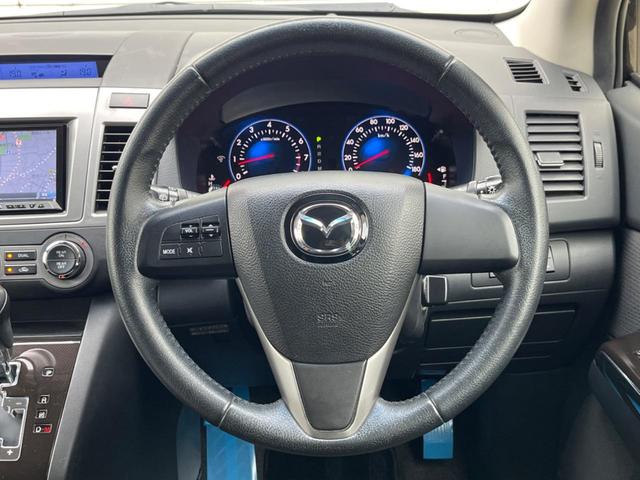 MPV 23S 両側電動ドア 純正SDナビ 後席モニター 禁煙車 スマートキー HIDヘッド ETC オートライト デュアルエアコン 純正17インチアルミ リアエアコン Bluetooth CD DVD再生 地デジ(12枚目)