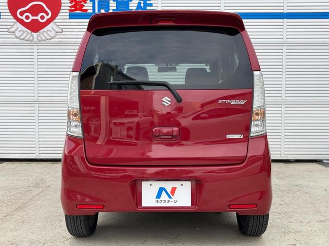 ワゴンＲスティングレー Ｔ　ＤＶＤナビ　バックカメラ　ＥＴＣ　Ｂｌｕｅｔｏｏｔｈ　フルセグ　スマートキー　ＨＩＤヘッド　革巻きハンドル　純正１５インチＡＷ　フォグライト　ＣＤ／ＤＶＤ再生　盗難防止装置　プライバシーガラス（15枚目）