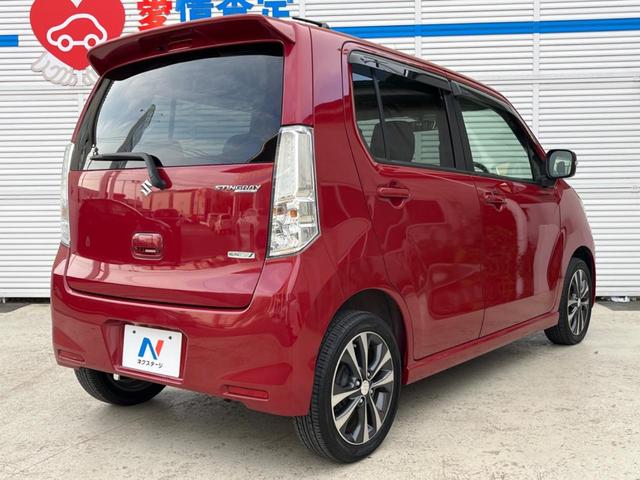 ワゴンＲスティングレー Ｔ　ＤＶＤナビ　バックカメラ　ＥＴＣ　Ｂｌｕｅｔｏｏｔｈ　フルセグ　スマートキー　ＨＩＤヘッド　革巻きハンドル　純正１５インチＡＷ　フォグライト　ＣＤ／ＤＶＤ再生　盗難防止装置　プライバシーガラス（17枚目）