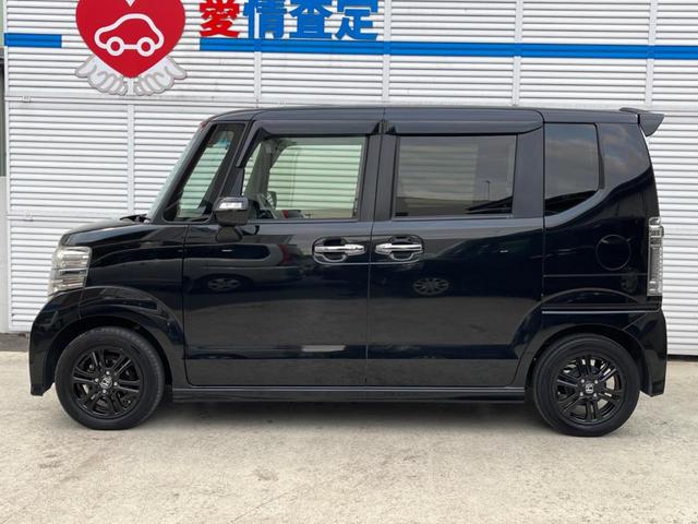 Ｎ－ＢＯＸカスタム Ｇ　ターボＳＳブラックスタイルパッケージ　両側電動ドア　衝突軽減装置　純正ナビ　ＥＴＣ　フルセグ　ドラレコ　禁煙車　スマートキー　シートヒーター　ＨＩＤヘッド　オートライト　ステアリングスイッチ　オートエアコン　１４インチＡＷ（26枚目）