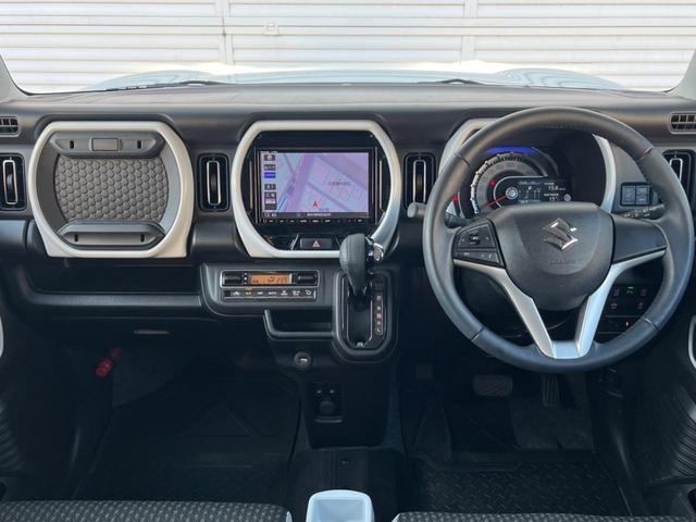 ハスラー ハイブリッドＸ　純正ナビ　全周囲カメラ　衝突被害軽減システム　コーナーセンサー　スマートキー　ＬＥＤヘッド　ビルトインＥＴＣ　純正１５インチアルミ　車線逸脱警報　オートライト　オートエアコン（2枚目）