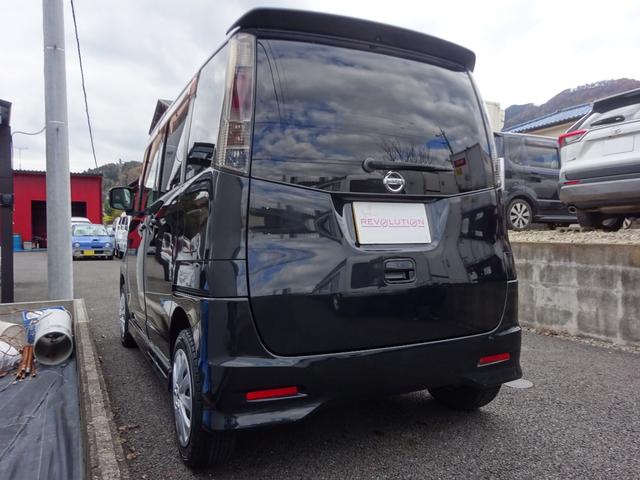 ルークス ハイウェイスターターボ　リミテッド　禁煙車・検令８年１２月・タイミングチェーン・両側パワースライドドア・ナビ・オートエアコン・ＤＶＤ再生・ＣＤ・ＨＩＤ・シートカバー・フルフラットシート・ダブルエアバッグ・キーフリー・プッシュスタート（6枚目）