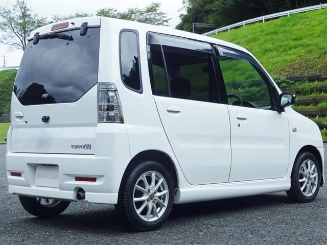 トッポＢＪ Ｒ　Ｍ２コンプリート・ターボエンジン・９３０００ｋｍ時タイミングベルト交換済・５ＭＴ・エアコン・ＤＶＤ再生・ＣＤ・メッキウインカー電動格納ミラー・フルフラットシート・１４インチアルミホイールドアバイザー・（6枚目）