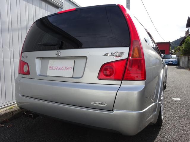 ステージア オーテックアクシス350S 禁煙車・6MT・最終型・タイミングチェーン・オーテックチューン・クロスレシオ6速・専用エアロ・専用18インチホイール・専用シート・エアコン・ナルディステアリング・スパルコシート・ABS・エアバッグ(4枚目)