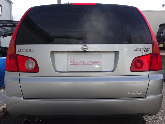 ステージア オーテックアクシス350S 禁煙車・6MT・最終型・タイミングチェーン・オーテックチューン・クロスレシオ6速・専用エアロ・専用18インチホイール・専用シート・エアコン・ナルディステアリング・スパルコシート・ABS・エアバッグ(6枚目)