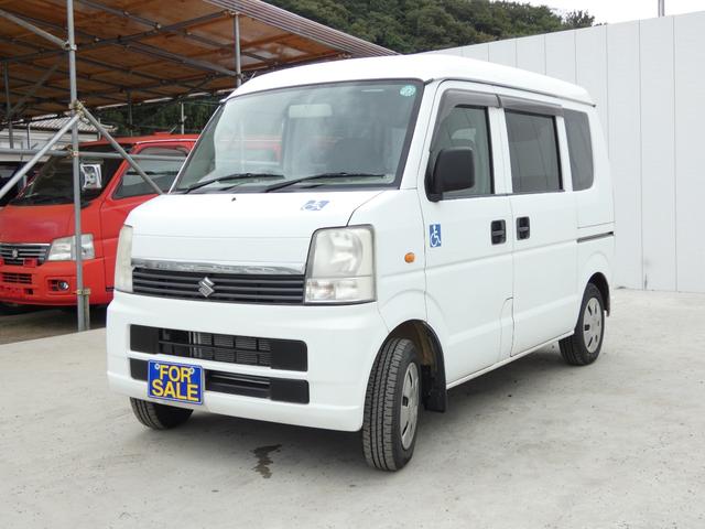 エブリイワゴン 　車いす移動車　後部電動固定　リモコンキー　パワーウインドウ　ハロゲンヘッドライト　ヘッドライトレベライザー　純正ラジオオーディオ　両側スライドドア　マニュアルエアコン　ドアバイザー　フロアマット（7枚目）