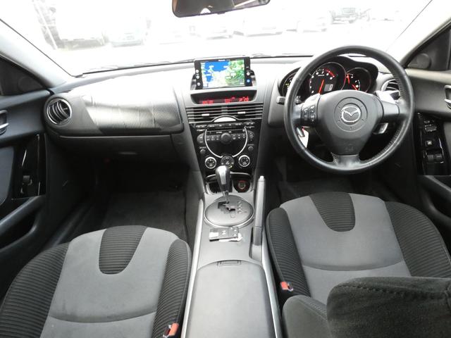 ＲＸ－８ ベースグレード　スマートキー　プッシュスタート　ＨＤＤナビ　ＥＴＣ　ＬＥＤライト　ヘッドライトレベライザー　ステアリングリモコン　パドルシフト　ＭＴモード　フロアマット　純正ＡＷ　車検整備　０９保証（5枚目）