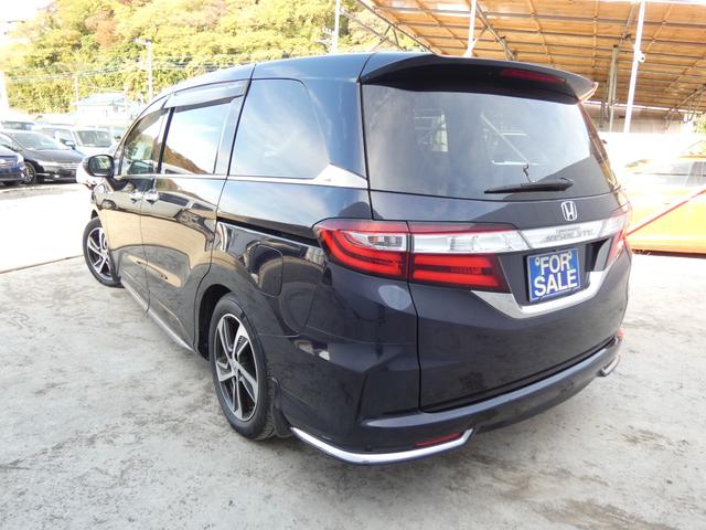 オデッセイ アブソルート　スマートキー　プッシュスタート　両側パワースライドドア　メモリーナビ　フルセグ　バックカメラ　フリップダウンモニター　ＥＴＣ　ハーフレザーシート　パドルシフト　ウインカーミラー　純正ＡＷ　車検整備（6枚目）