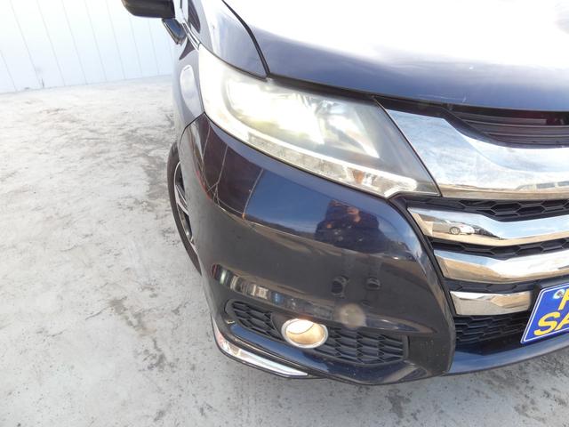 オデッセイ アブソルート　スマートキー　プッシュスタート　両側パワースライドドア　メモリーナビ　フルセグ　バックカメラ　フリップダウンモニター　ＥＴＣ　ハーフレザーシート　パドルシフト　ウインカーミラー　純正ＡＷ　車検整備（27枚目）