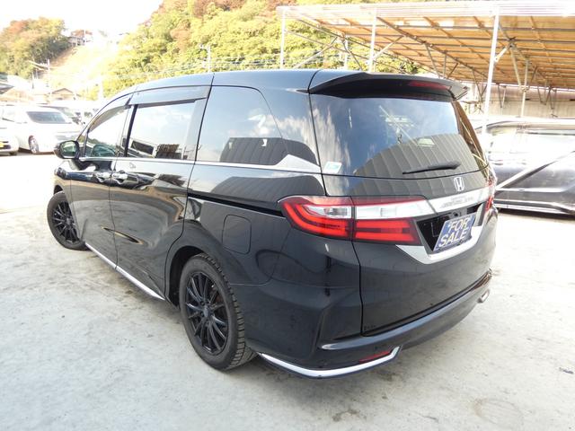 オデッセイ アブソルート スマートキー プッシュスタート 両側パワースライドドア メモリーナビ フリップダウンモニター ETC LEDライト オートライト フォグ パドルシフト ウインカーミラー 社外AW 車検整備(6枚目)