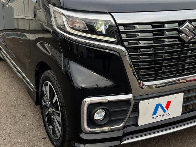 スペーシアカスタム ハイブリッドＸＳターボ　両側電動ドア　純正ＳＤナビ　バックカメラ　衝突被害軽減システム　ハーフレザーシート　シートヒーター　コーナーセンサー　スマートキー　ＬＥＤヘッド　ビルトインＥＴＣ　クルコン　車線逸脱警報（18枚目）