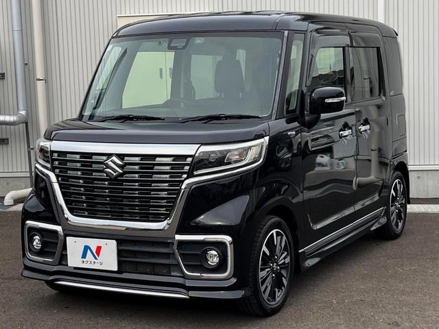 スペーシアカスタム ハイブリッドＸＳターボ　両側電動ドア　純正ＳＤナビ　バックカメラ　衝突被害軽減システム　ハーフレザーシート　シートヒーター　コーナーセンサー　スマートキー　ＬＥＤヘッド　ビルトインＥＴＣ　クルコン　車線逸脱警報（34枚目）