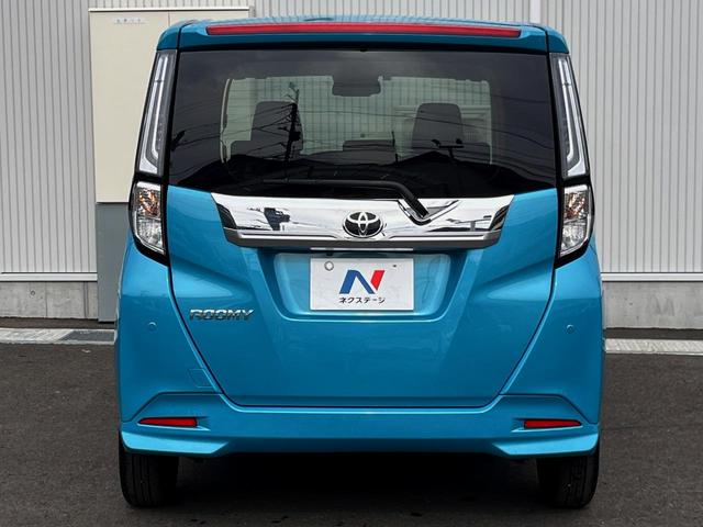 ルーミー カスタムＧ　両側電動ドア　純正ＳＤナビ　全周囲カメラ　衝突被害軽減システム　レーダークルーズ　コーナーセンサー　スマートキー　ＬＥＤヘッド　オートエアコン　純正１４インチアルミ　Ｂｌｕｅｔｏｏｔｈ　ＣＤ（19枚目）