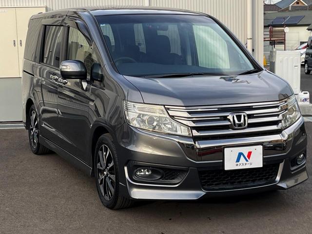 ステップワゴンスパーダ Z クールスピリット 両側電動ドア 純正SDナビ 後席モニター バックカメラ ハーフレザーシート ドラレコ スマートキー HIDヘッド ビルトインETC クルコン オートライト オートエアコン 純正17インチアルミ(21枚目)