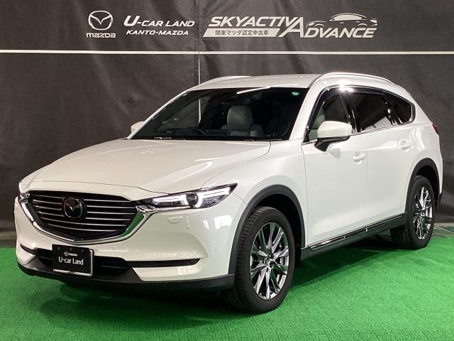 CX-8 2.2 XD Lパッケージ ディーゼルターボ 4WD 7人乗り ワンオーナー ETC2.0 360モニター パワーリアゲート オートリアゲート 定期点検記録簿 DVD再生機能 レーンキープ 本革シート Bluetooth接続 クリアランスソナー ヒーター(35枚目)