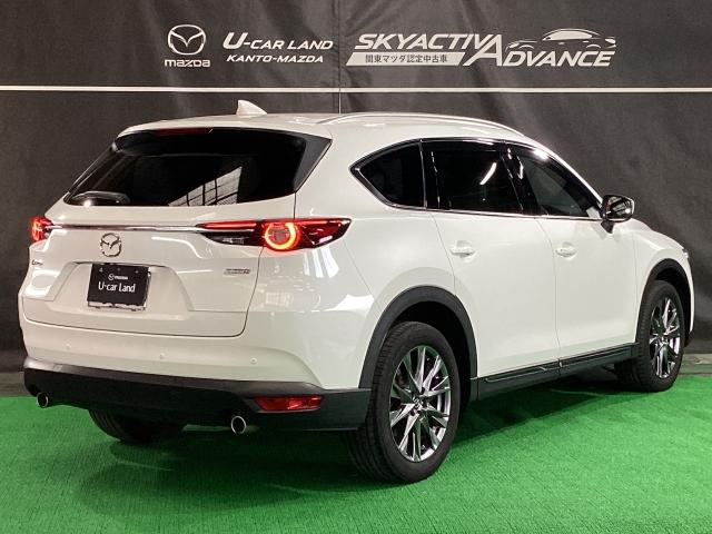CX-8 2.2 XD Lパッケージ ディーゼルターボ 4WD 7人乗り ワンオーナー ETC2.0 360モニター パワーリアゲート オートリアゲート 定期点検記録簿 DVD再生機能 レーンキープ 本革シート Bluetooth接続 クリアランスソナー ヒーター(38枚目)