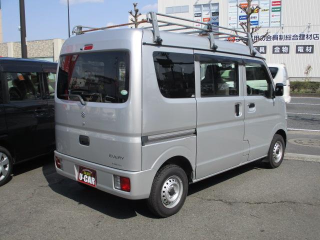 エブリイ ＰＡリミテッド　ハイルーフ　オートマチック車　軽バン　軽箱バン　ブレーキサポート　キーレスキー　集中ドアロック　社外ナビ＆ＴＶ　シルバー色　軽車中泊（25枚目）