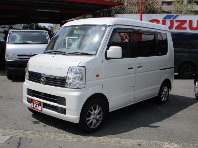 スクラムワゴン ＰＸターボ　パール　ターボ車　ＥＴＣ　社外ナビＴＶ　社外アルミホイール　軽ワゴン　軽車中泊　ハイルーフ　オートマ車　パワーウィンドウ　パワステ　エアコン　リヤヒーター　キーレスキー（5枚目）