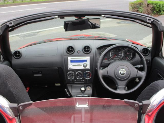 コペン アクティブトップ　オープンカー　電動トップ　純正アルミホイール　レッド　赤色　オートマ車　エアコン　パワステ　４気筒エンジン　インタークーラーターボ　ＥＴＣ（4枚目）
