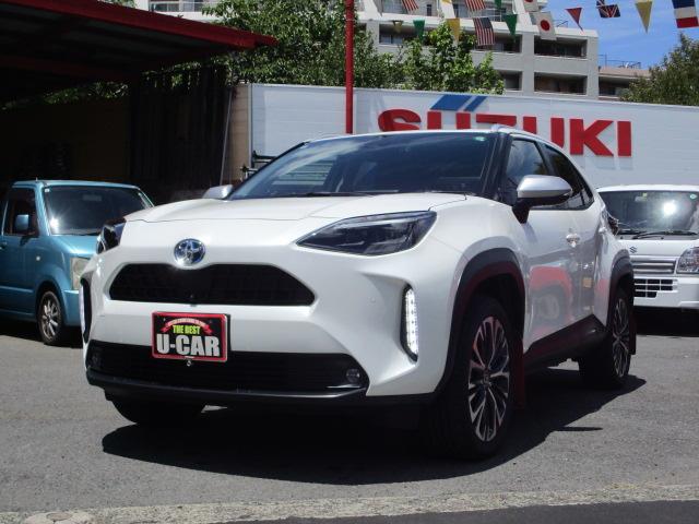 ヤリスクロス ハイブリッドＺ　フロアーＡＴ　パール　トヨタセーフティーセンス　Ｔコネクト　純正ＥＴＣ２．０　全方位カメラ　ＳＵＶ　カラードマッドガード　リヤーディフューザー（23枚目）