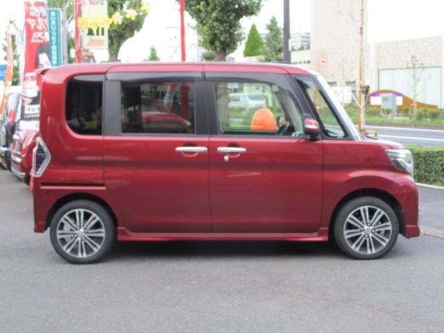 タント カスタムＲＳ　トップエディションＳＡＩＩ　インタークーラーターボ　オートマチック車　スマートキー　両側パワースライドドア　バックカメラ　ブレーキサポート　純正アルミホイール　オートエアコン　パワースライドドア　パワーウィンドウ　赤色（23枚目）