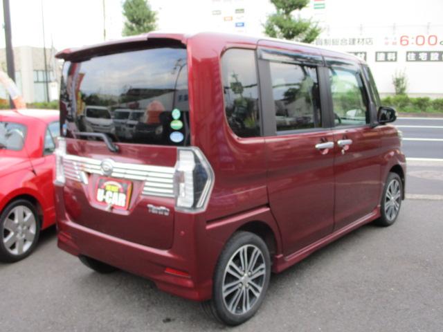 タント カスタムＲＳ　トップエディションＳＡＩＩ　インタークーラーターボ　オートマチック車　スマートキー　両側パワースライドドア　バックカメラ　ブレーキサポート　純正アルミホイール　オートエアコン　パワースライドドア　パワーウィンドウ　赤色（24枚目）