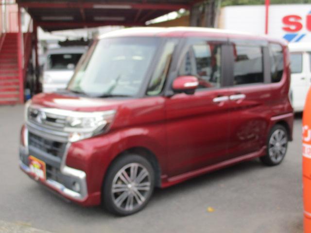 タント カスタムＲＳ　トップエディションＳＡＩＩ　インタークーラーターボ　オートマチック車　スマートキー　両側パワースライドドア　バックカメラ　ブレーキサポート　純正アルミホイール　オートエアコン　パワースライドドア　パワーウィンドウ　赤色（27枚目）