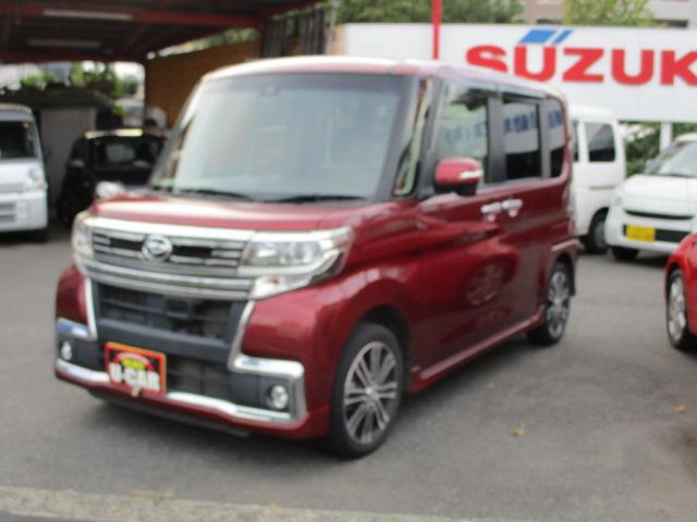 タント カスタムＲＳ　トップエディションＳＡＩＩ　インタークーラーターボ　オートマチック車　スマートキー　両側パワースライドドア　バックカメラ　ブレーキサポート　純正アルミホイール　オートエアコン　パワースライドドア　パワーウィンドウ　赤色（28枚目）
