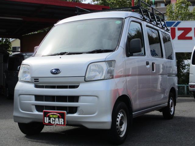 サンバーバン トランスポーター　軽バン　軽貨物　ハイルーフ　パワーウィンドウ　集中ドアロック　ルーフキャリア　オーバーヘッドシェルフ　オートマチック車　エアコン　パワステ（13枚目）