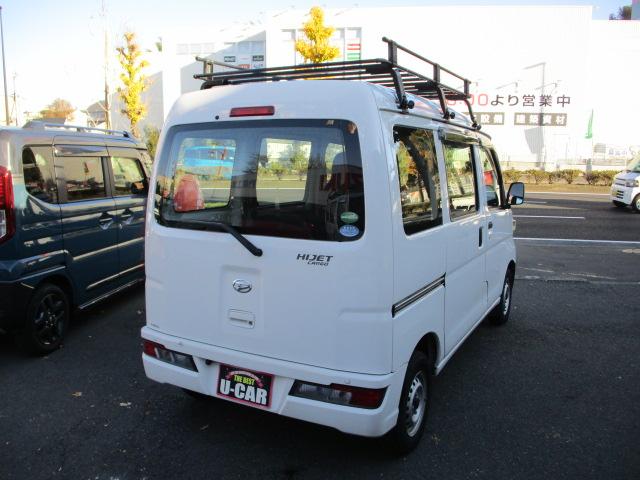 ハイゼットカーゴ スペシャルクリーンＳＡＩＩＩ　スマートアシストＩＩＩ　ハイルーフ　アイドリングストップ　４速おースマートアシストＩＩＩ　ハイルーフ　アイドリングストップ　４速オートマ車　エアコン　パワステ　ルーフキャリア　市販ナビ　バックカメラ（18枚目）