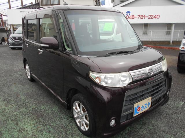 タント カスタムＸスペシャル　左パワースライドドア　ＨＩＤライト　フォグランプ　電動格納ウィンカーミラー　メモリーナビ　ＴＶ　ＥＴＣ　キーフリーシステム　オートエアコン　軽自動車（3枚目）