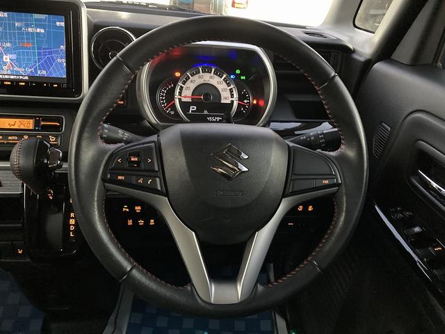 スペーシアカスタム カスタム HYBRID XS MK53S 全方位カメラナビ ワンオーナー 衝突軽減システム リヤパーキングセンサー オートライト 両側パワースライドドア スリムサーキュレーター シートヒーター ステアリングスイッチ 前後ドライブレコーダー(15枚目)