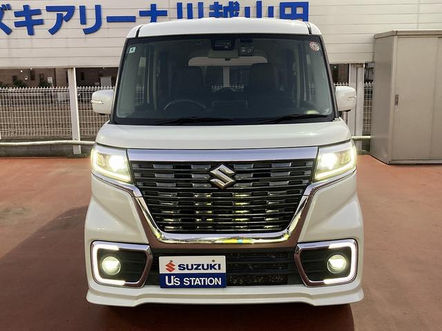 スペーシアカスタム カスタム HYBRID XS MK53S 全方位カメラナビ ワンオーナー 衝突軽減システム リヤパーキングセンサー オートライト 両側パワースライドドア スリムサーキュレーター シートヒーター ステアリングスイッチ 前後ドライブレコーダー(52枚目)