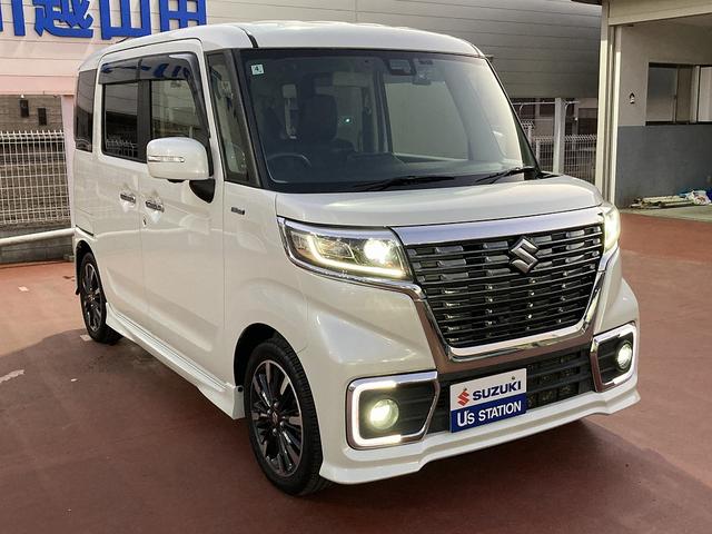 スペーシアカスタム カスタム HYBRID XS MK53S 全方位カメラナビ ワンオーナー 衝突軽減システム リヤパーキングセンサー オートライト 両側パワースライドドア スリムサーキュレーター シートヒーター ステアリングスイッチ 前後ドライブレコーダー(53枚目)