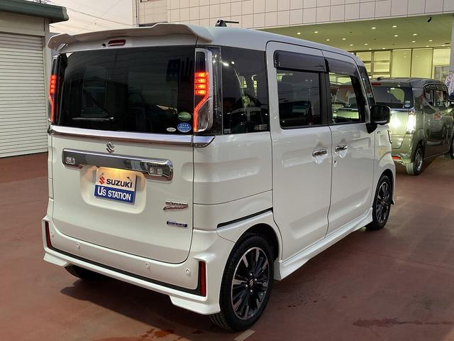 スペーシアカスタム カスタム HYBRID XS MK53S 全方位カメラナビ ワンオーナー 衝突軽減システム リヤパーキングセンサー オートライト 両側パワースライドドア スリムサーキュレーター シートヒーター ステアリングスイッチ 前後ドライブレコーダー(55枚目)