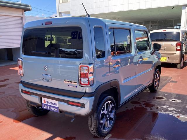 ハスラー ＨＹＢＲＩＤ　Ｘ　３型　全方位カメラ　ナビ　スズキコネクト　デモカー　衝突軽減システム　リヤパーキングセンサー　全方位モニター付ナビゲーション、シートヒーター、ＬＥＤヘッドランプ、インパネＣＶＴ、ステアリングスイッチ、クルーズコントロール、マイルドハイブリッド（2枚目）